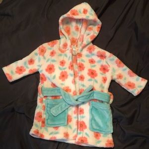 0-9 months baby girl bath robe